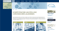 Desktop Screenshot of kompetenznetz-leukaemie.de