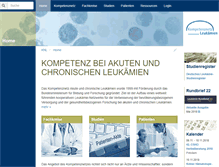 Tablet Screenshot of kompetenznetz-leukaemie.de